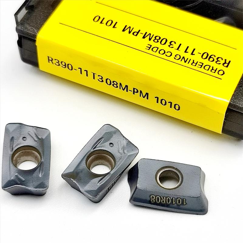 R390 11T308 PM 1010/1025/1030/1040/1130/4020 Carbide Insert 11T304 PM4240 Lathe Metal Cutting Turning Tool Indexable PM1030