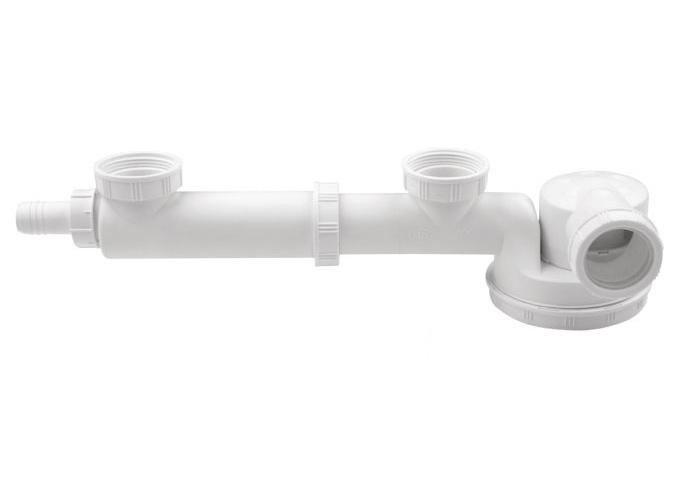 Low Double Sink Siphon Escape 6/4"" X 40 Mm Dishwasher Entry