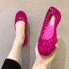 Sapatos Feminino женские туфли на плоской подошве с открытыми носками модные женские высококачественные сандалии удобная летняя обувь 2024 года желейные туфли
