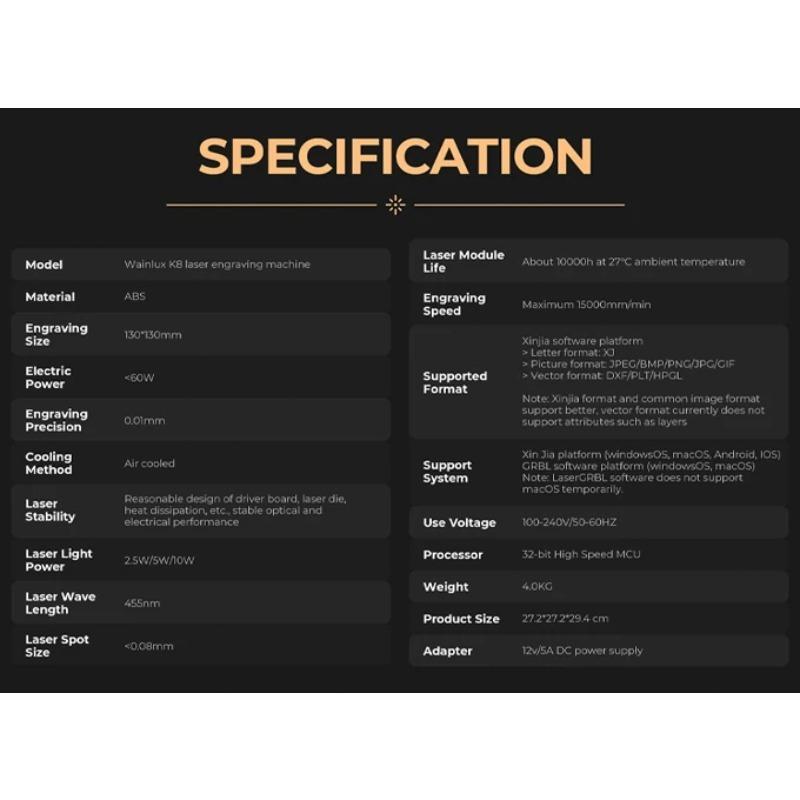 Fully Automatic Portable Laser Engraver - Compact Desktop Household Cutting & Marking Machine for Home DIY