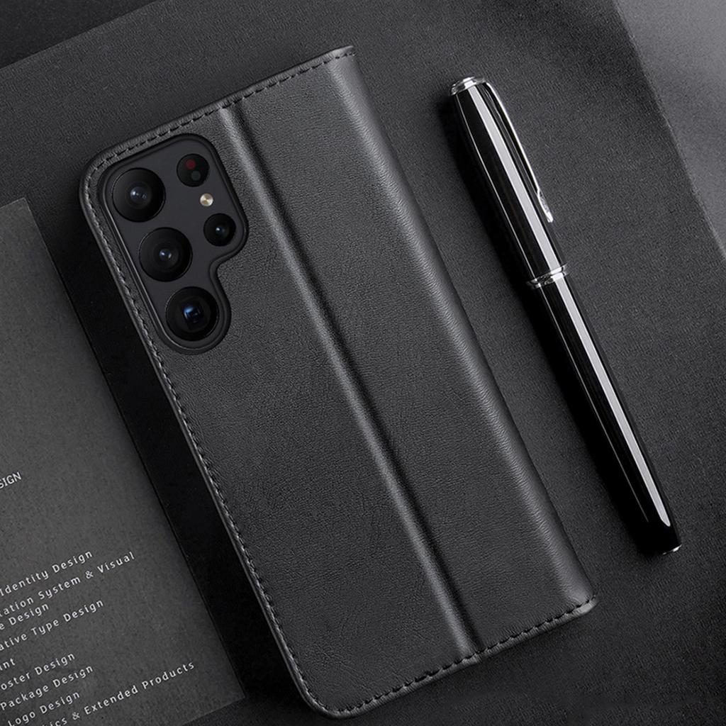 Dux Ducis Hivo Case For Samsung Galaxy S23+ Cover With Flap Wallet Stand Rfid Blocking Red