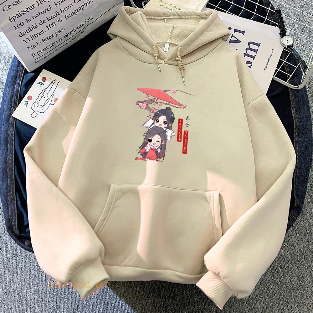 Heaven Official's Blessing Tian Guan Ci Fu TGCF Anime Hoodie Harajuku Aesthetic Long Sleeve Sweatshirt Sense of Design Top