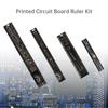 4pcs 15-30cm PCB Ruler Set Straight Edge Heavy Duty Electronic Technician Engineering Drafting Professional