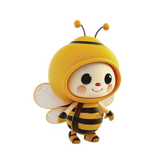 Acrylic Bee Hanging Decoration Single Side Printed Little Bee Ornament Car Rearview Mirror Keychain Pendant Home Decoration Birthday Gift