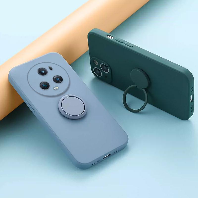 Для Huawei Honor Magic 5 Pro кольцо-подставка-держатель сплошной цвет силиконовый чехол для Honor V40Lite V30 V20 Ultra объектив камеры защищает крышку телефона