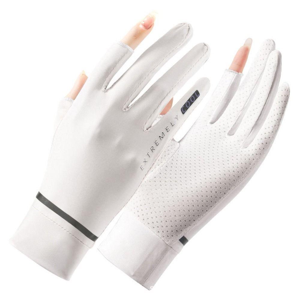 Sexy Cycling Equipment Outdoor Touch Screen Mitten Driving Sun Protection Gloves Sunscreen Gloves