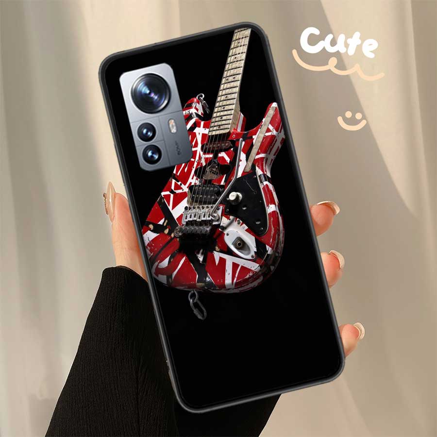 Eddie Van Halen Graphic Guitar Phone Case For Xiaomi Poco X7 X6 X5 X4 X3 GT NFC M4 M5 Pro 5G M3 Mi F6 F5 F4 F3 F2 F1 Capa Coque