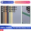 Задняя крышка корпуса с крышкой аккумулятора для Samsung Galaxy S24 Ultra S928B S928U S928W Задняя крышка корпуса Стекло Замена с объективом камеры