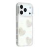 For iPhone 17 Pro Max Case Rhinestone Edge Pearl Love Decor TPU+PC IMD Phone Cover