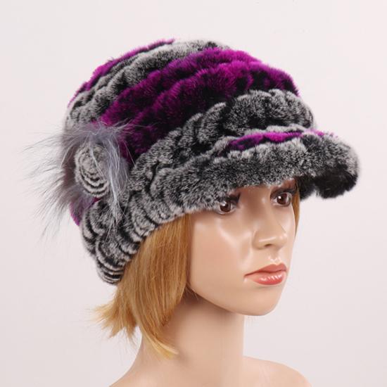 Вязаные шапки из натурального меха кролика рекса для женщин, зимняя теплая шапка из 100% натурального меха кролика рекс, русская женская меховая шапка