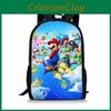 Mario Double Super Shoulder School Bag With Durable Material Playful Pattern