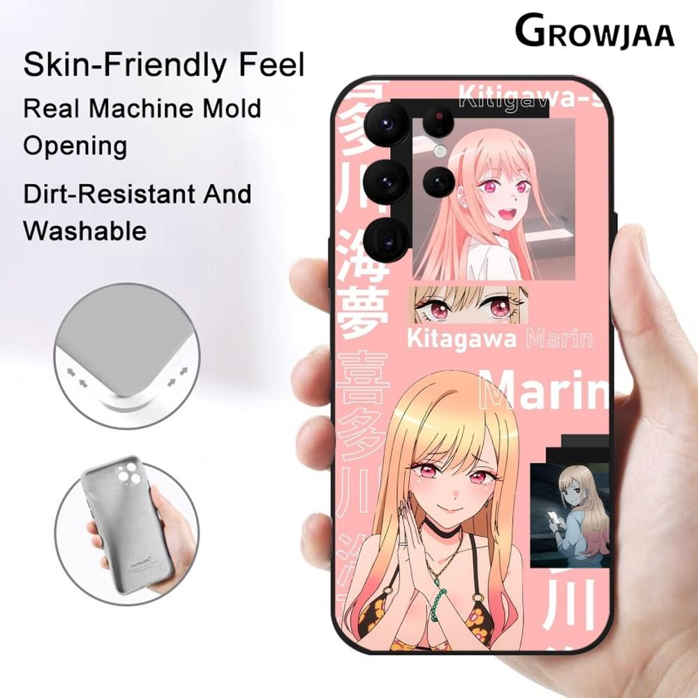 Чехол для телефона с изображением аниме-девушки Marin K-Kitagawa Для Samsung Galaxy S25 S24 S22 S23 Ultra S21 S20 Plus 5G Защитный силиконовый Funda