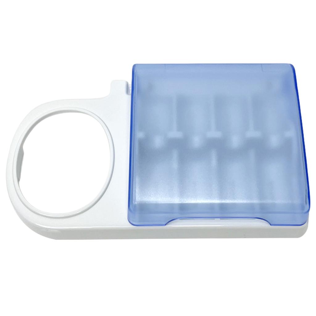 Подставка для электрической зубной щетки с синей крышкой, держатель для электрической зубной щетки для дома и путешествий, принадлежности для ванной комнаты