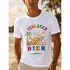 Men' Schlagerparty -Themed T-Shirt - Lightweight Round Neck Casual Tee with Schlager Malle Party(6) Print, Machine Washable Suitable for Seaside