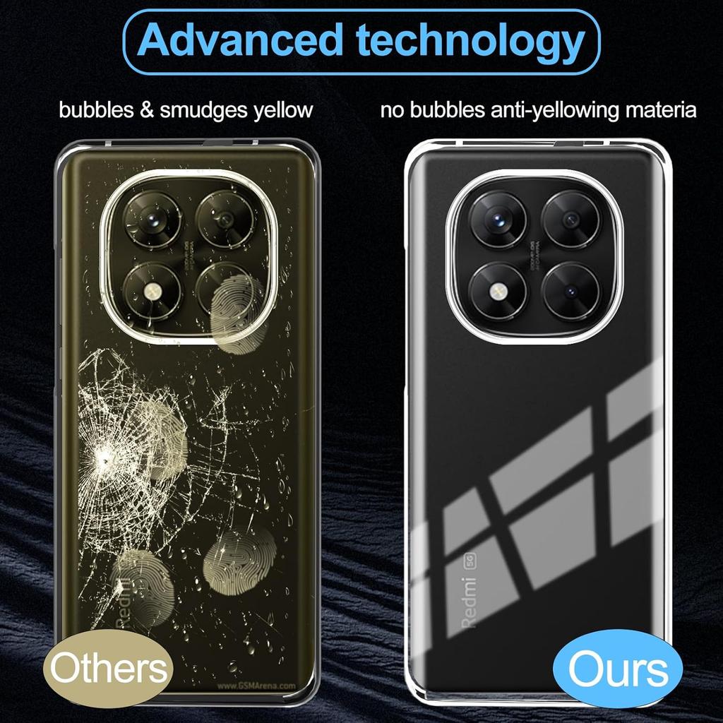 Чехол для Xiaomi Redmi Poco Samsung Galaxy , Прозрачный 360-градусный всесторонний защитный чехол со встроенной защитной пленкой для экрана