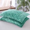 Crystal Velvet Pillowcase Solid Color Warm Pillow Cases Decor Home Pillow Covers Bedding Flannel Thick Bed Pillowcases 48x74cm