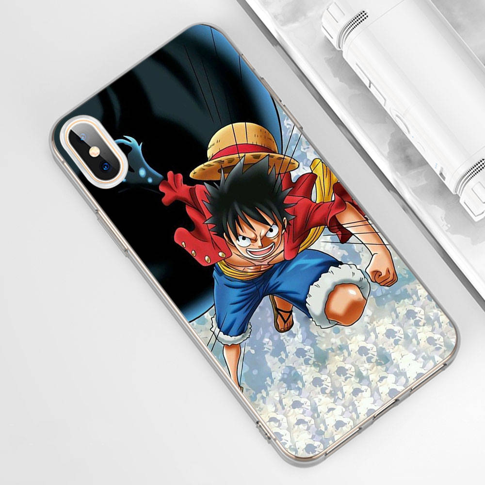 Чехол DT28 One Piece Luffy для Samsung A04 A14 A23 A34 A54 M23 M33 M52 M53 Realme 10 9 C30S C35 C55 VIVO Y02S Y21 Y33S Y51 X80 Pro Прозрачная крышка
