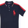 Ralph Lauren SS25 Color Block Поло с коротким рукавом и вышивкой логотипа Big Pony Хлопок Мужское 710779085-001