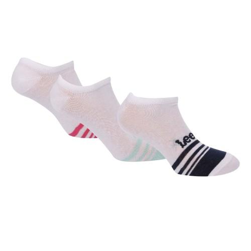 Lee Womens/Ladies Striped Liner Socks (Pack of 3)