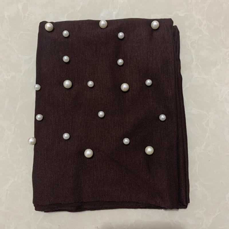 Новый Эластичный Мусульманский Женский Трикотажный Хиджаб Хлопковый Скрученный Тюрбан Кепки Женский Головной Платок Обертывания Жемчуг Тюрбан Женский Индийская Шляпа