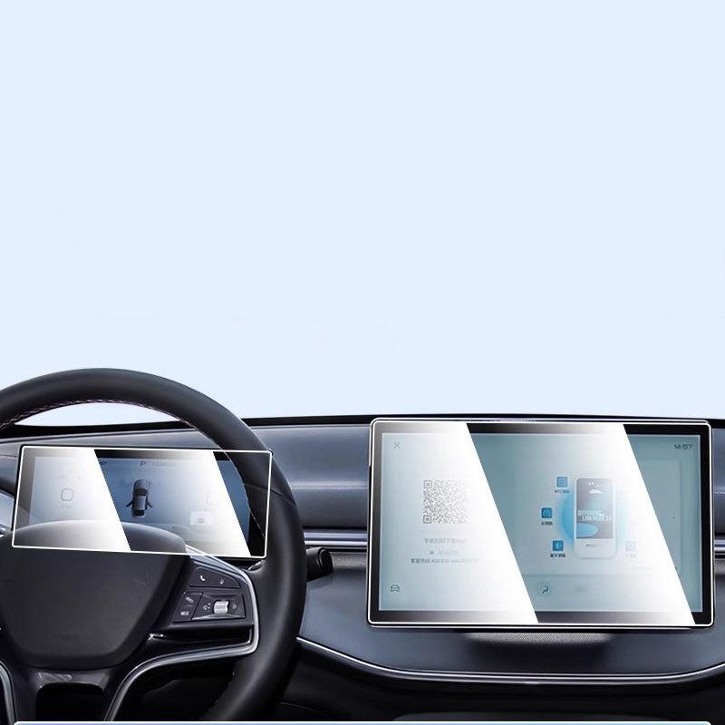 Защитная пленка из закаленного стекла для экрана Автомобильный GPS-навигатор и приборная панель BYD KING/BYD Chazor -2024 12,8 дюйма, защита от царапин