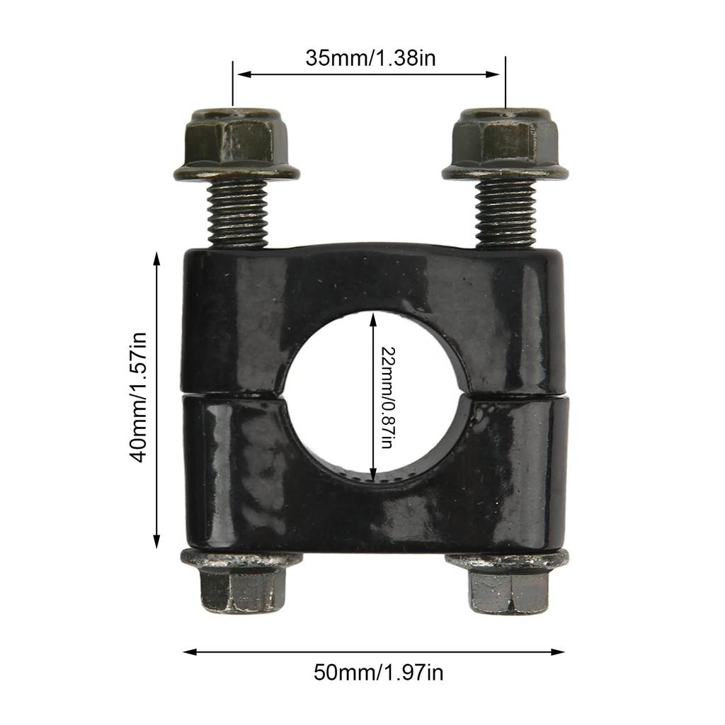 1 Pair Handlebar Clamp 22mm Universal Handlebar Riser Clamp Single Hole Handle Bar Mount