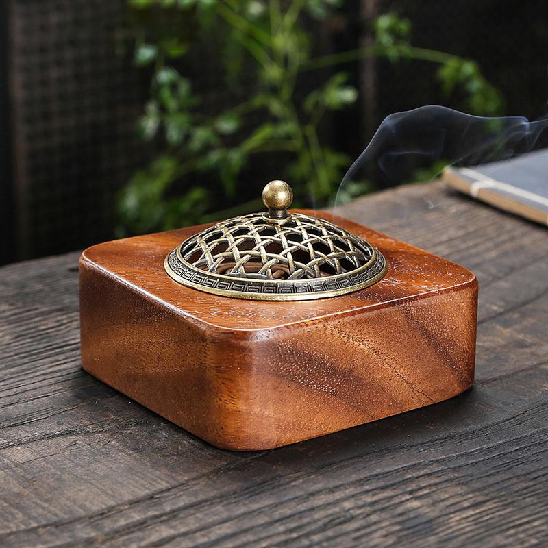 Household Decoration Walnut Fragrance Diffuser Incense Spice Incense Burner