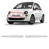 Пара Хромированных Накладок на Верхнюю Решетку Переднего Бампера для Fiat 500 2007-2015