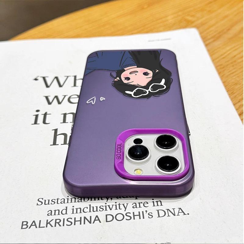 Милая пара Чехол для телефона с парой для iPhone 17 Air 16 15 14 13 12 11 Pro Max XS X XR 8 7 Plus Покрытие Матовый Ударопрочный Чехол