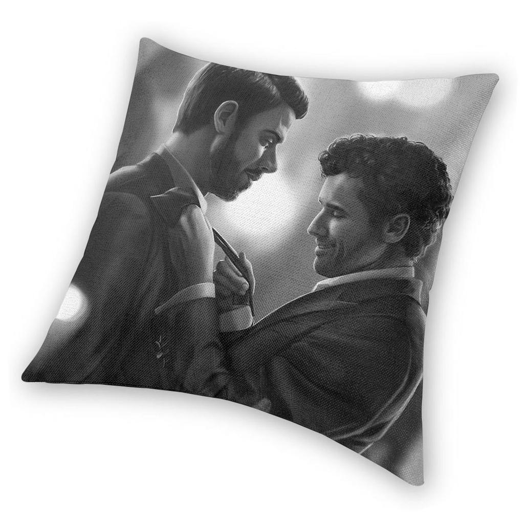 Heated Rivalry Scott Hunter Kip Grady Square Pillowcase Polyester Linen Velvet Creative Zip Throw Pillow Case Bed Cushion Cover