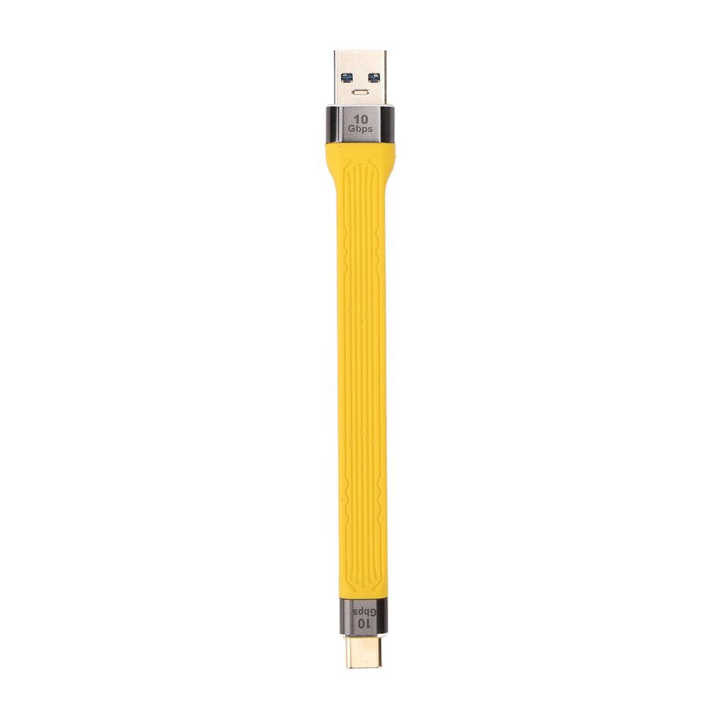 Короткий кабель USB A — USB C Портативный Маленький Гибкий кабель FPC PD 100 Вт 5 А 10 Гбит/с Быстрая зарядка Короткий кабель USB C
