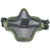 Adjustable Half Face Wire Mask Carbon Steel Steel Mesh Mask Metal Face Mask  Outdoor Sports