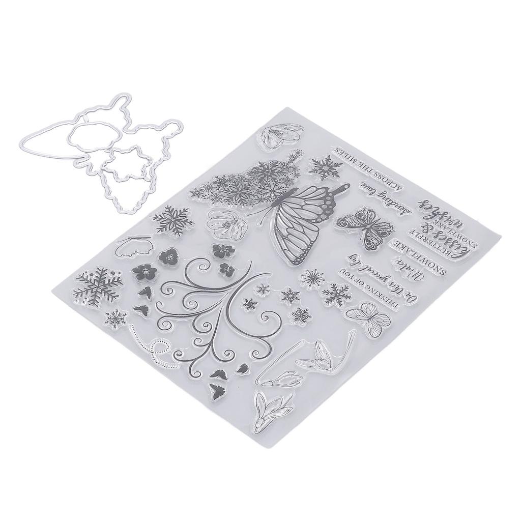 Прозрачные штампы Комбинация Прозрачный оттиск Переработка Изготовление карточек Декоративные штампы для конвертов