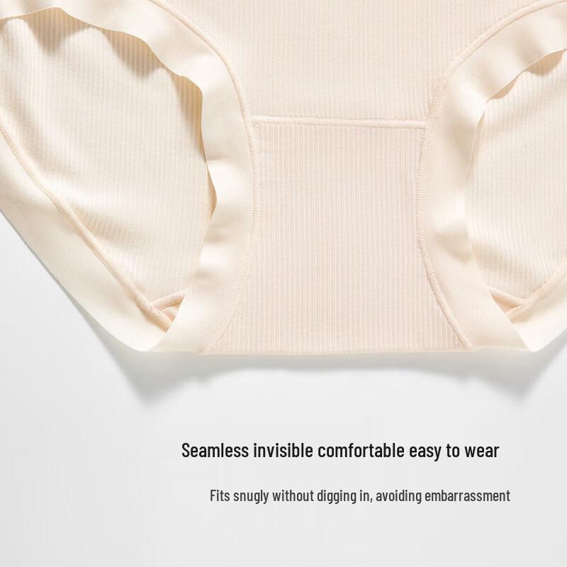 Odelia Women's Modal 60S Seamless Mid-Waist Briefs 3-Pack