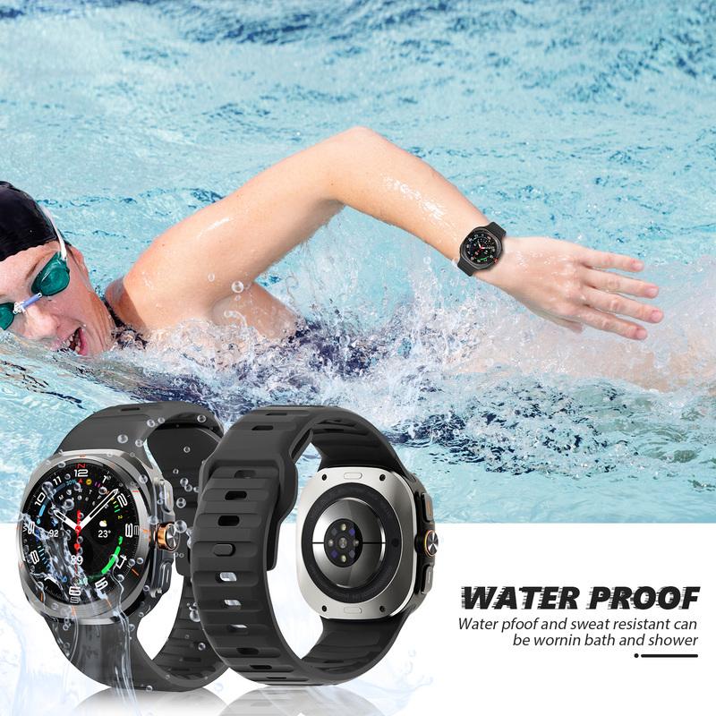 Для Samsung Galaxy Watch 7 Ultra Strap 47 мм Аксессуары correa Sport Силиконовый браслет для Samsung Galaxy Watch ultra band 47 мм