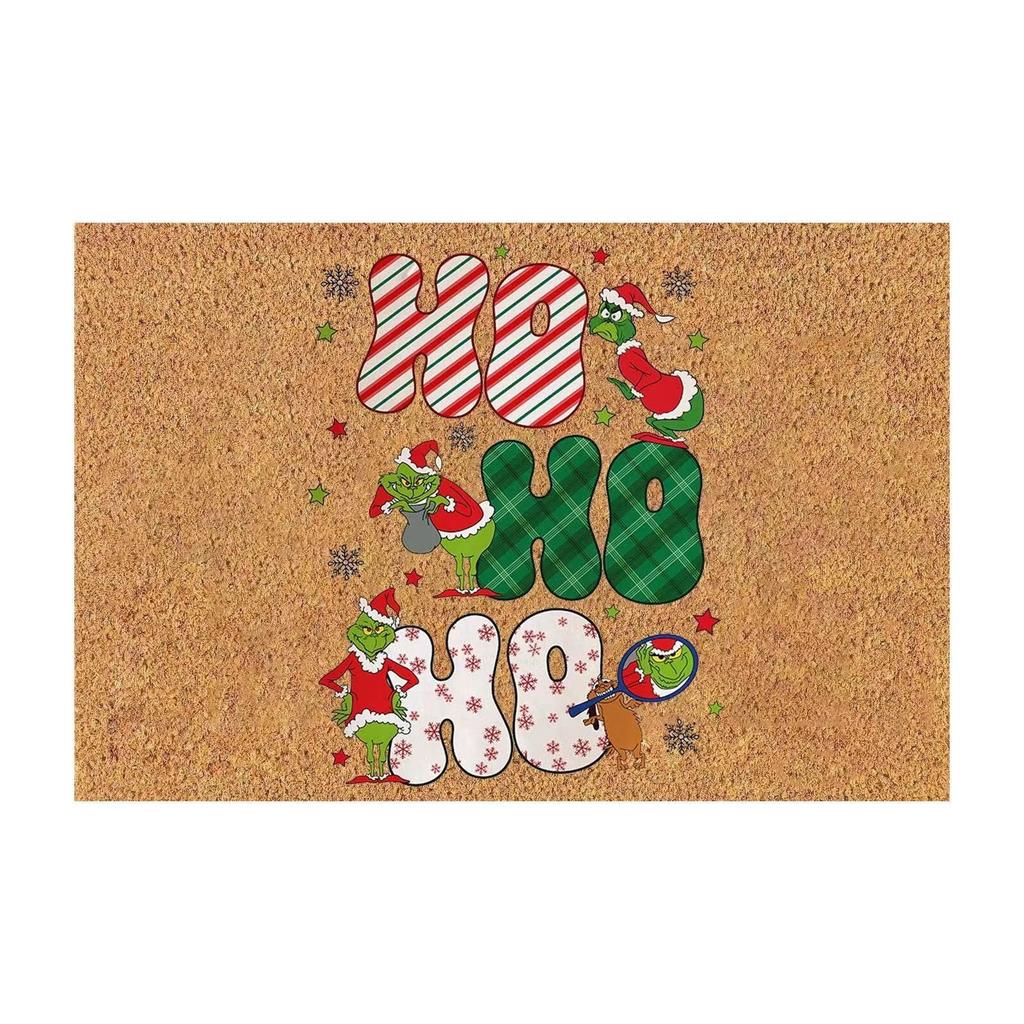 Рождественский коврик нескользящий и моющийся коврик для двери декоративный коврик для двери входные коврики