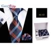 Cozy Up Ties for Men Set with Pocket Square Cufflink and Tie Clip | Necktie Handkerchief In Gift Box for Wedding