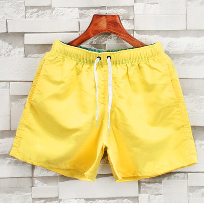 Мужские шорты, быстросохнущие пляжные спортивные повседневные короткие штаны, однотонные, свободные, для плавания, для фитнеса, укороченные