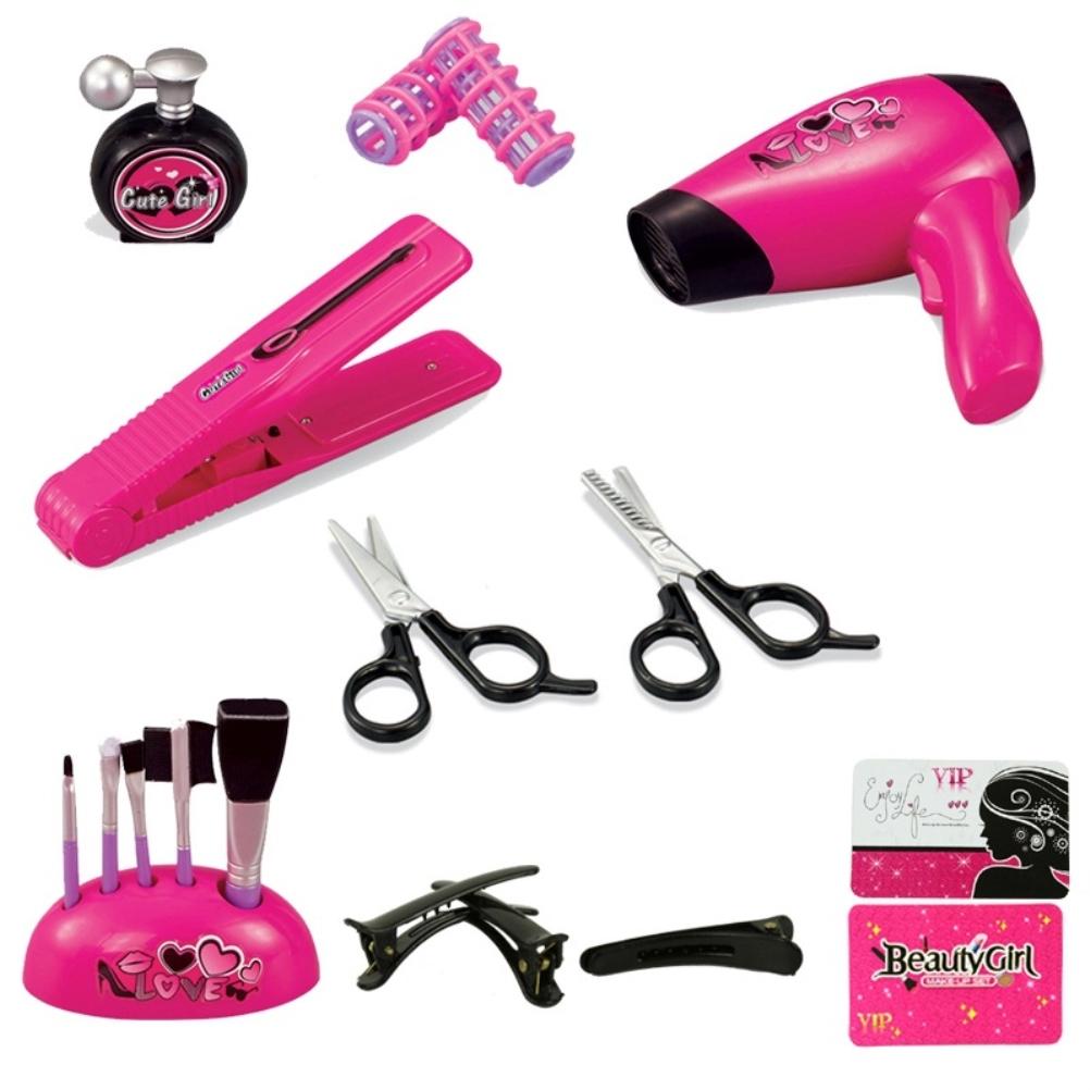 Макияж ролевые игры набор для детей парикмахерская укладка голова кукла прическа игрушка подарок с волосами