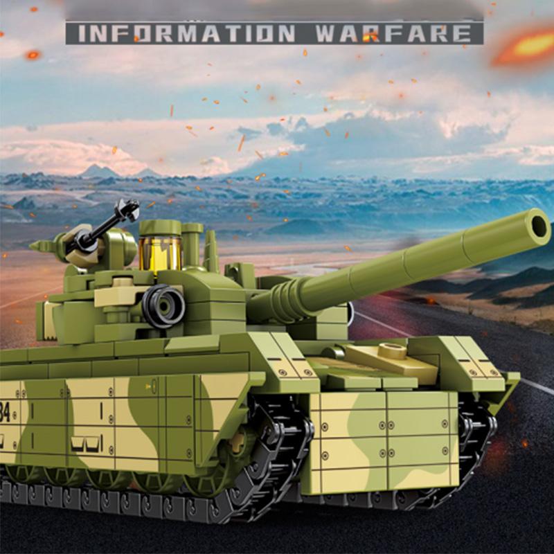 294 шт., военная армейская техника, T-84, танк, строительные блоки, игрушечные кирпичи, модель, детский образовательный подарок на день рождения