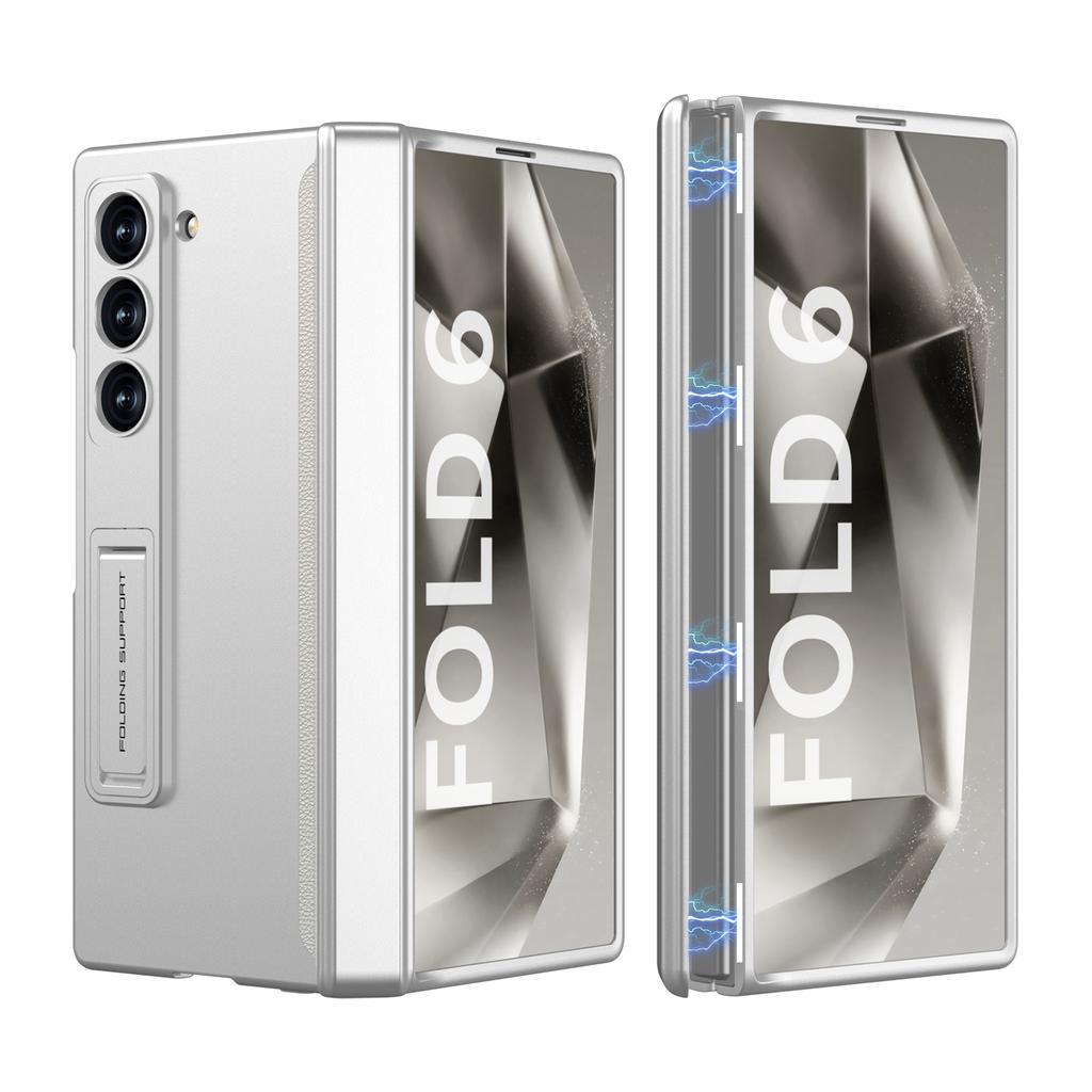 Магнитный шарнир для Samsung Galaxy Z Fold 6 5 4, пластиковый чехол для защиты от шпионажа, полный охват, защитный чехол, держатель, подставка, роскошная подставка