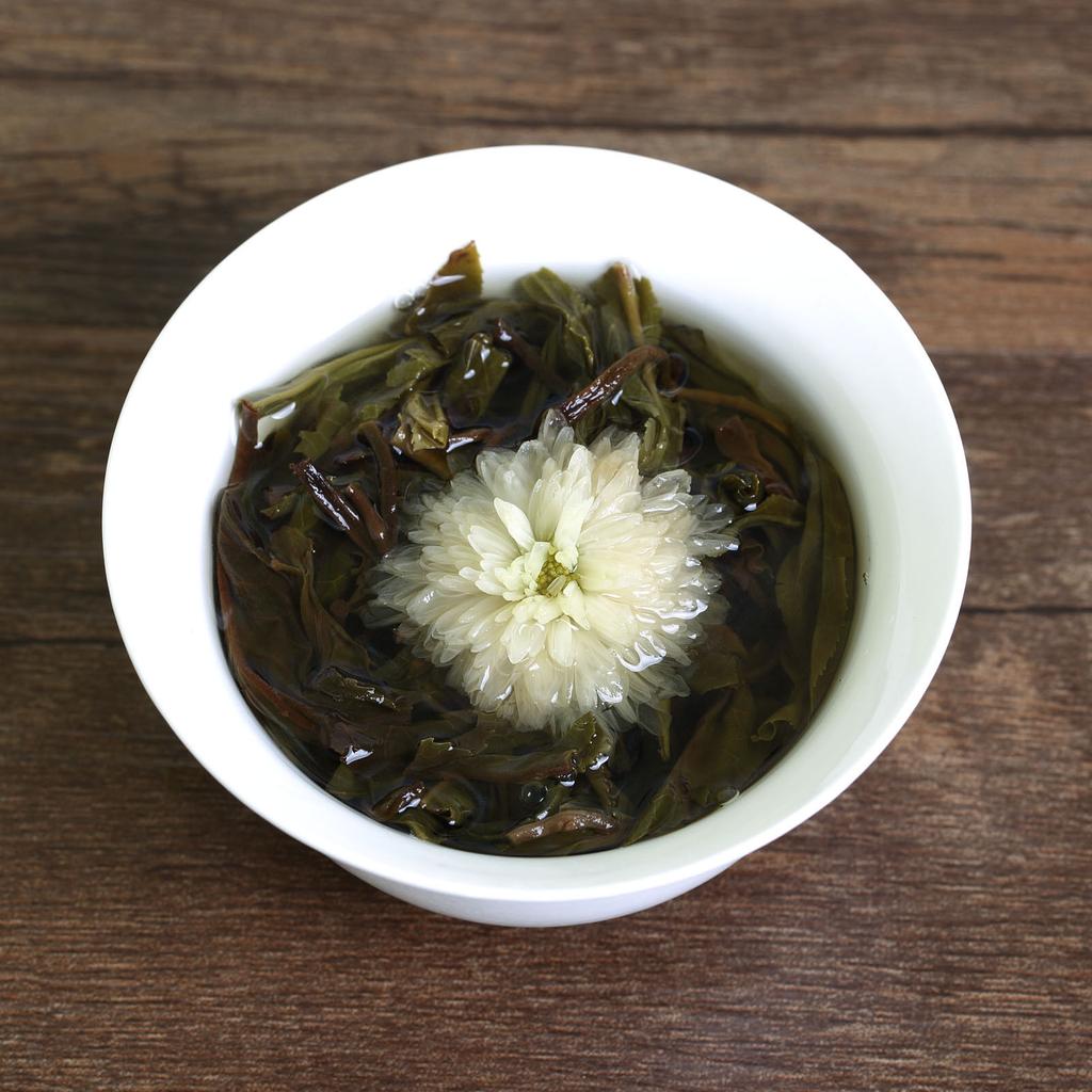 HelloYoung 100г Чай Белая Хризантема Юньнань Пуэр Пуэр Пуэр Raw Ball Tuo 2017г.