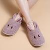 Fashion Comwarm Winter House Women Fur Slippers Soft Memory Foam Sole Cute Cartoon Fox Bedroom Ladies Fluffy Slippers Couple Plush Shoes