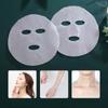 100pcs Disposable Transparent Masks Wrap Face Plastic Film Full Face Cleaner Mask Neck Stickers Paper Facial Beauty Makeup Tools