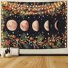 Moonlight Garden Tapestry Living Room Tapestry Flower Vine Hanging Cloth Bedroom Background Cloth Room Wall Hanging Decorative Cloth