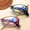 Zinc Zinc Alloy Elderly Reading Eyewear PC Anti Blu-ray Eyewear 3 Color Folding Presbyopic Glasses  Outdoor