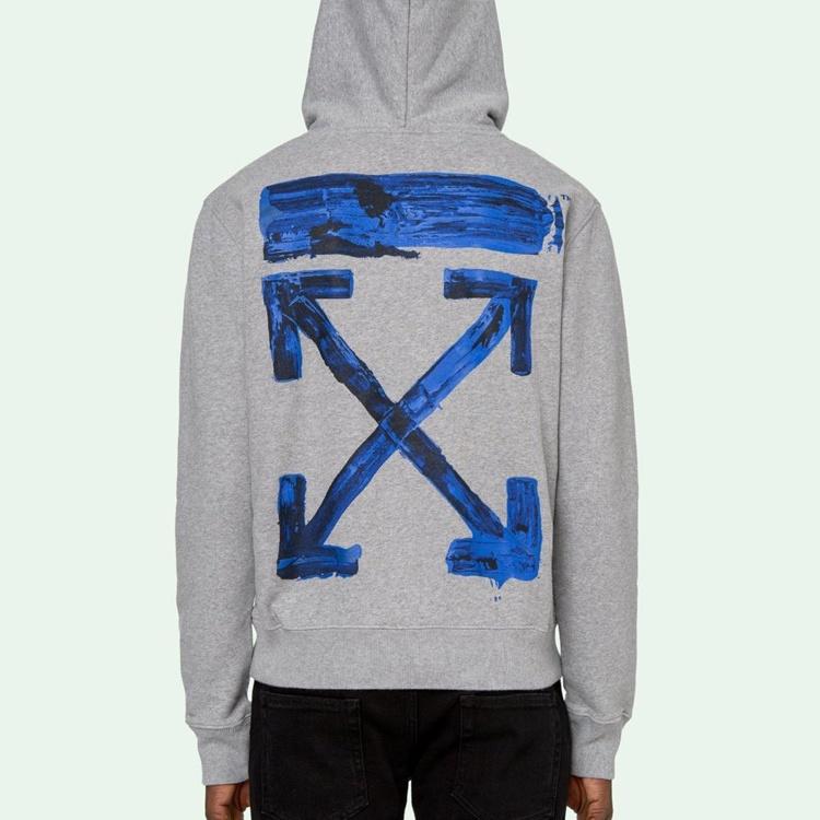 Men's Off-White Acrylic Arrows Slim Multi-Color Arrow Printing Gray OMBB034F19E300100730