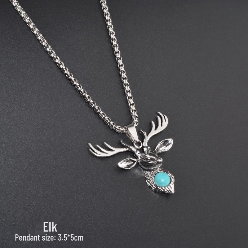 Модная подвеска в виде шестиконечной звезды, ожерелье из титановой стали для мужчин и женщин - хип-хоп стиль, цепочка для свитера, ювелирное изделие.