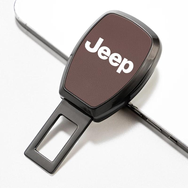 For Jeep Metal Car Seat Belt Clip Extender Safety Buckle For Jeep Wrangler JL JK Renegade Grand Cherokee Patriot Willys Liber