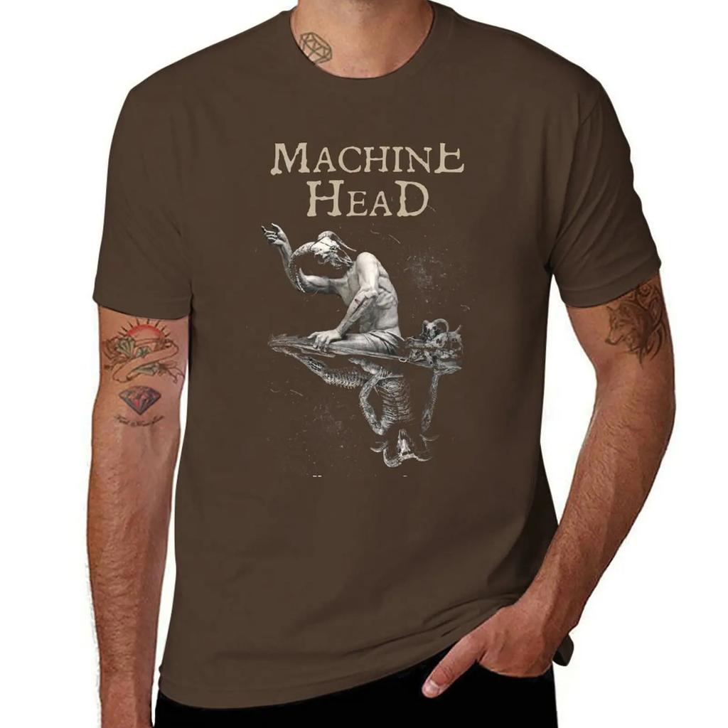 Футболка Machine Head Of Kingdom and Crown оверсайз, черная, стильная, черные футболки для мужчин, новая модель 2025